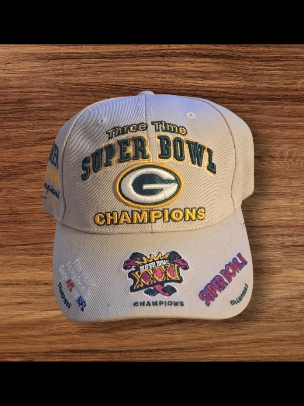 NFL Green Bay Packers Beige Super Bowl Champions Hat